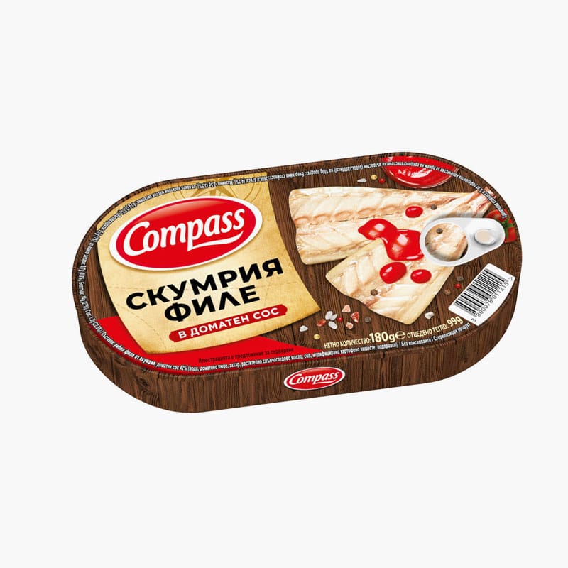 Domates Soslu Uskumru Filetosu - 180 gr.